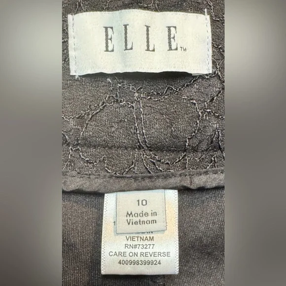 Elle black pants lace overlay cropped dress pants - black - size 10. BOGO offer - Picture 6 of 7